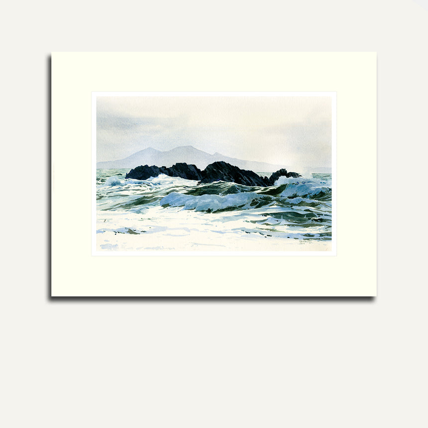 Mounted - Rocks at Llanddwyn.