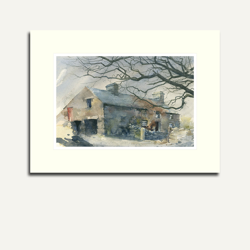 Mounted - Yr Ysgwrn farm.