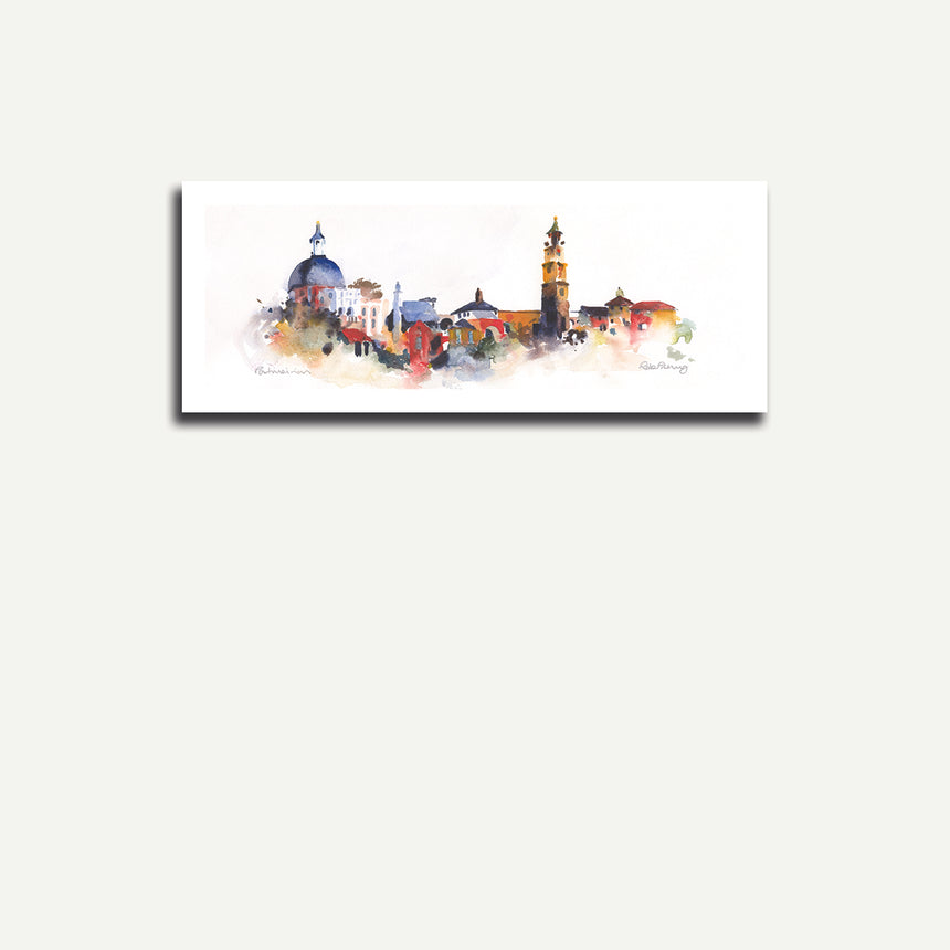 Print only - Village, Portmeirion.