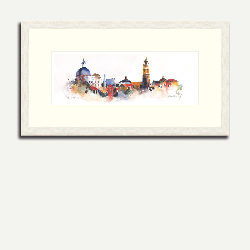 Framed white - Village, Portmeirion.