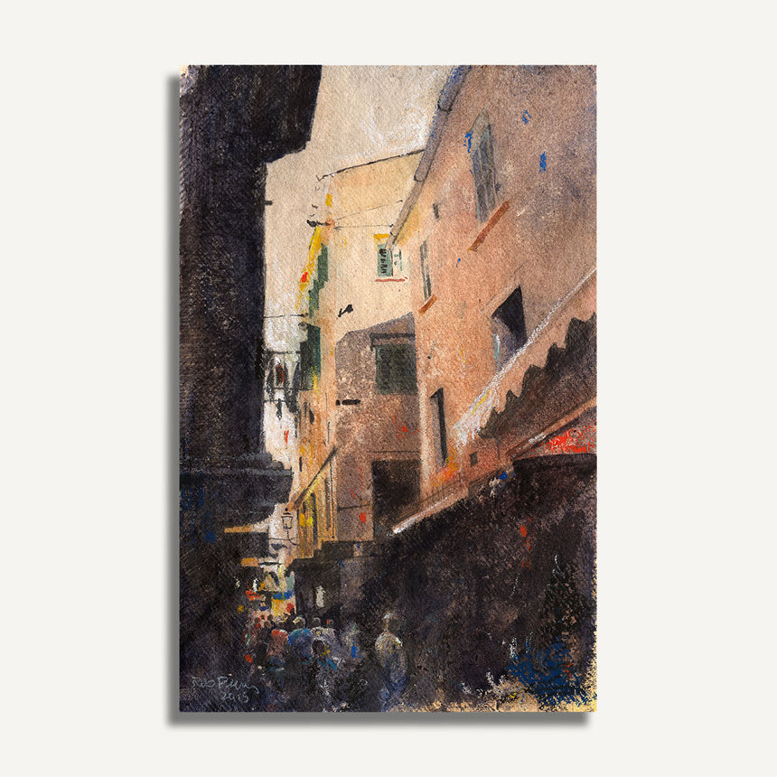 OR686 Street scene Corfu Town