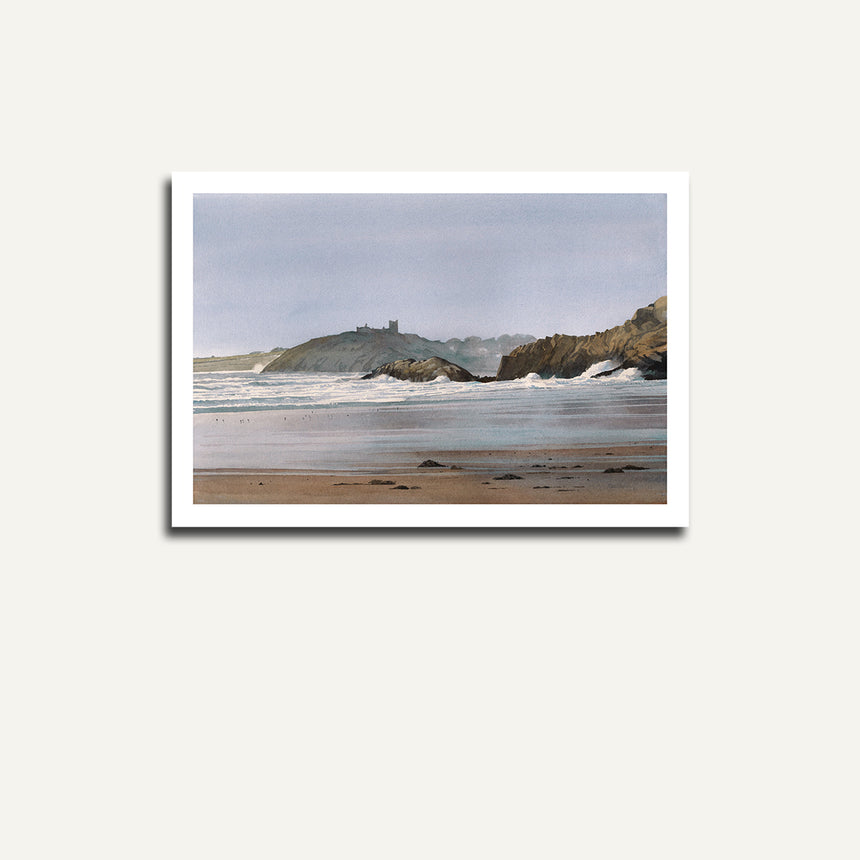 Print only Cricieth Castle from Black Rocks.