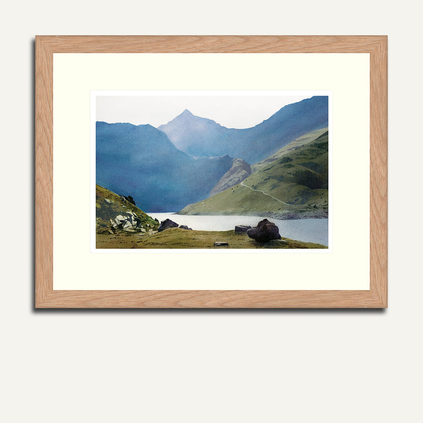 Framed - Snowdon from Llydaw.