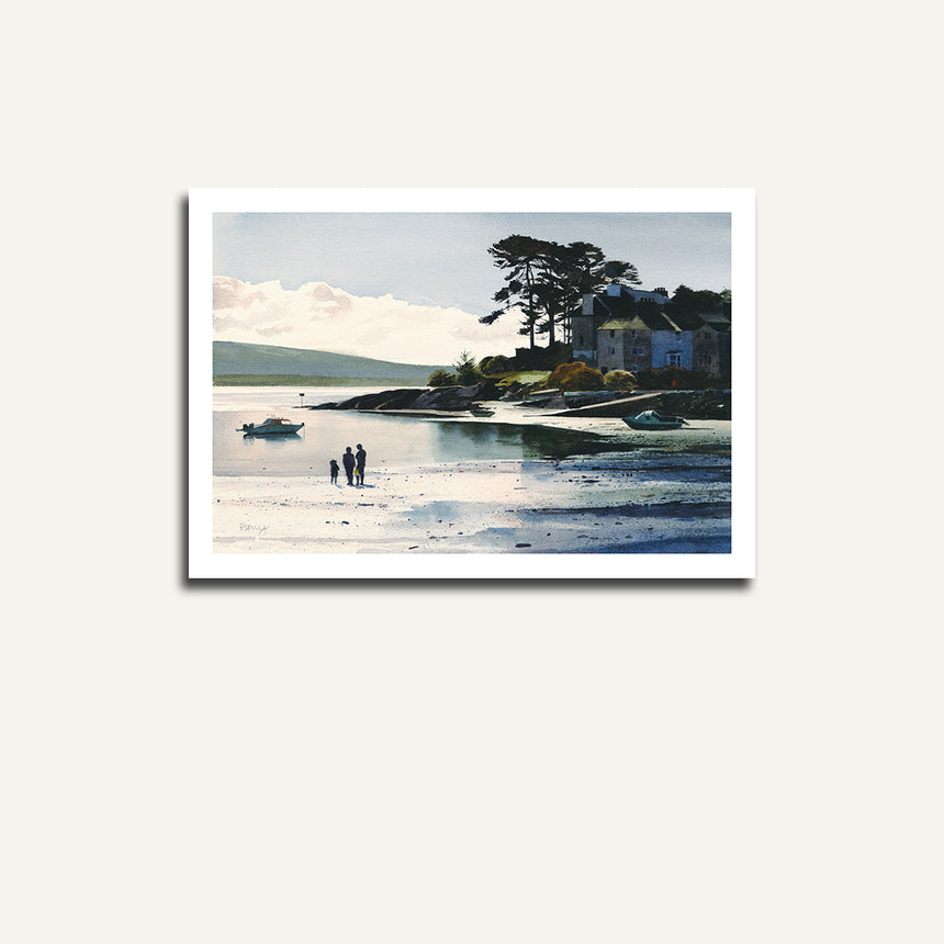 Print only, figures on Borth y Gest bay.