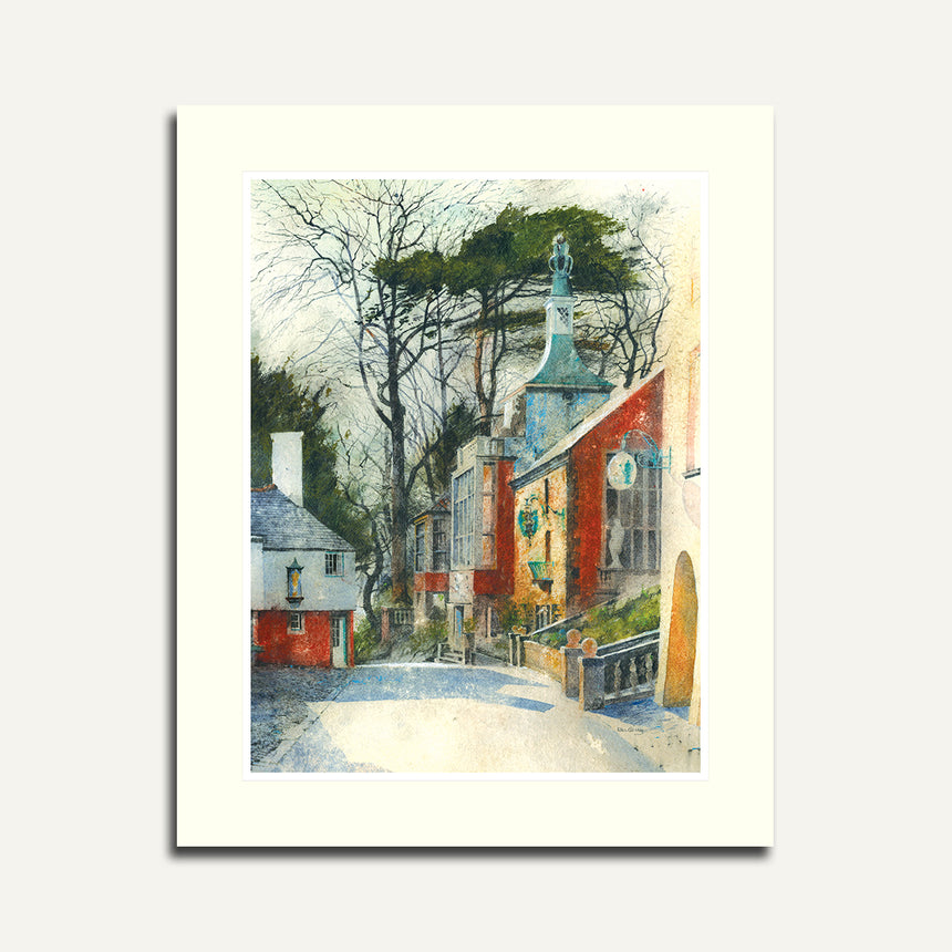 Mounted - Road to the Townhall, Portmeirion.