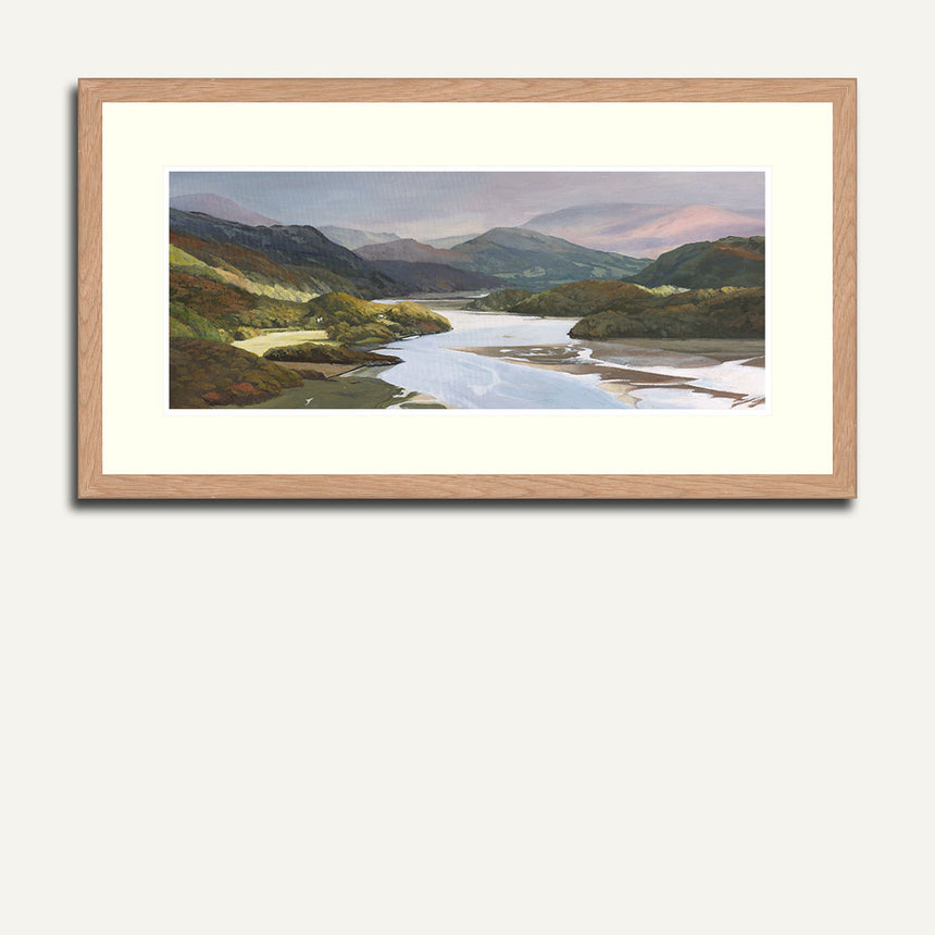 The mawddach estuary from an oil painting by Rob Piercy
