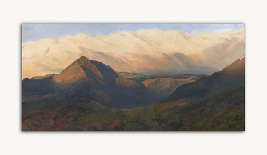 Shadows over Cnicht. An oil painting by Rob Piercy