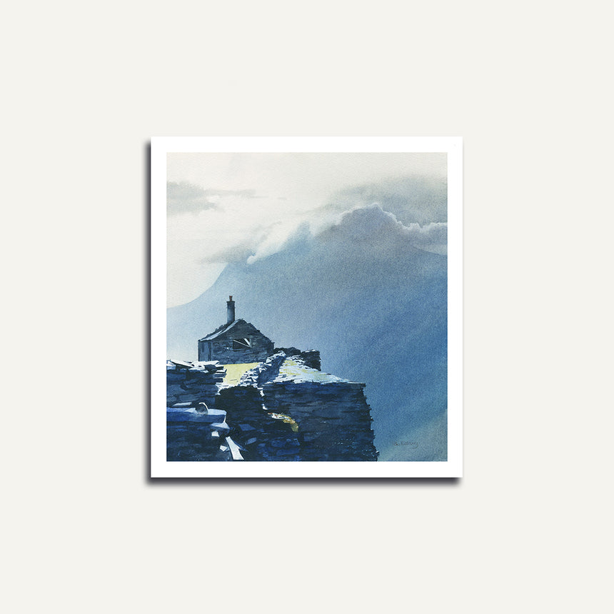 Print only - Ruin at Dinorwig Quarry.